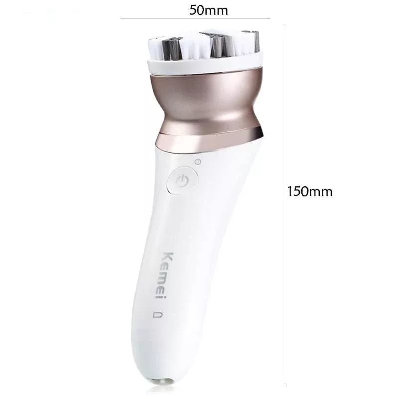 ماشین اصلاح موی بدن، ماساژور و برس پاکسازی صورت کیمی مدل KM-8001