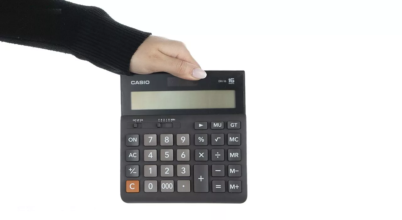 ماشین حساب کاسیو مدل DH-16-BK