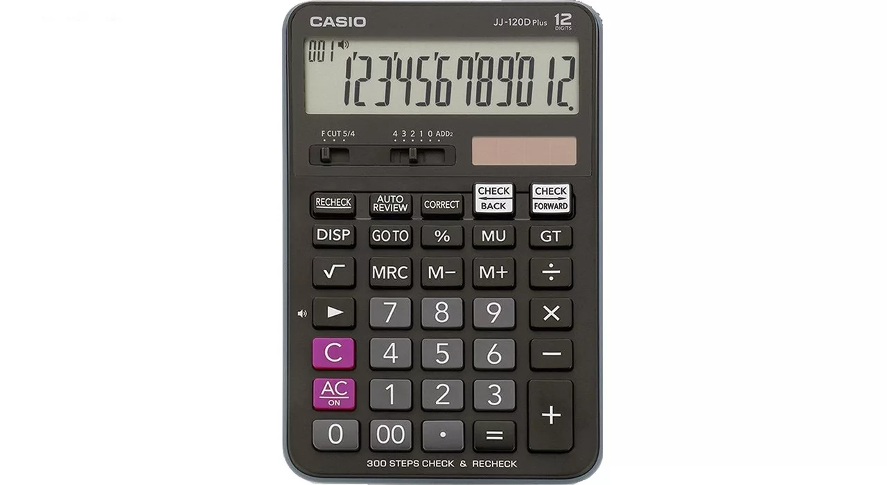 ماشین حساب کاسیو مدل JJ-120D Plus