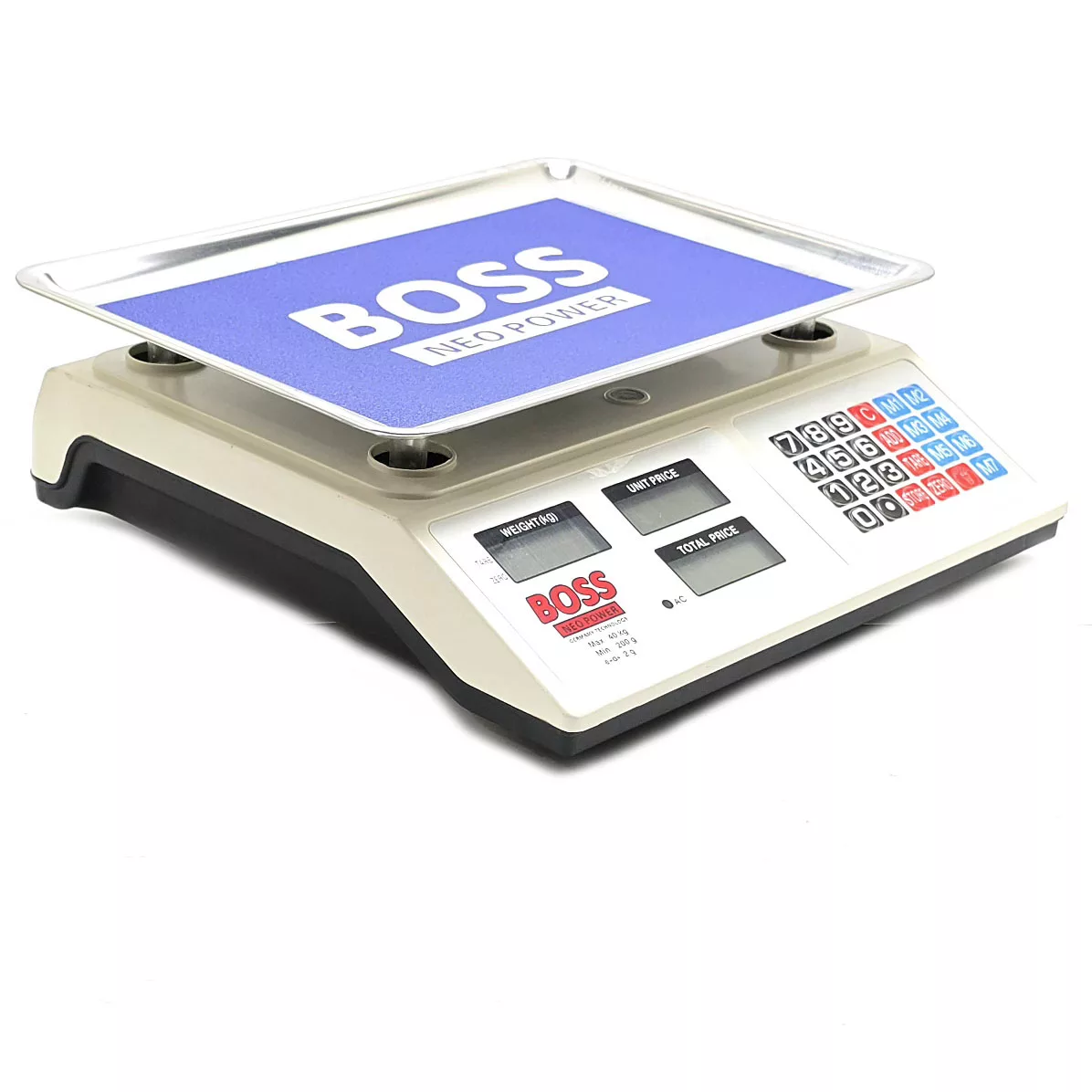 ترازو فروشگاهی شارژی باس مدل NEO-POWER-40KG