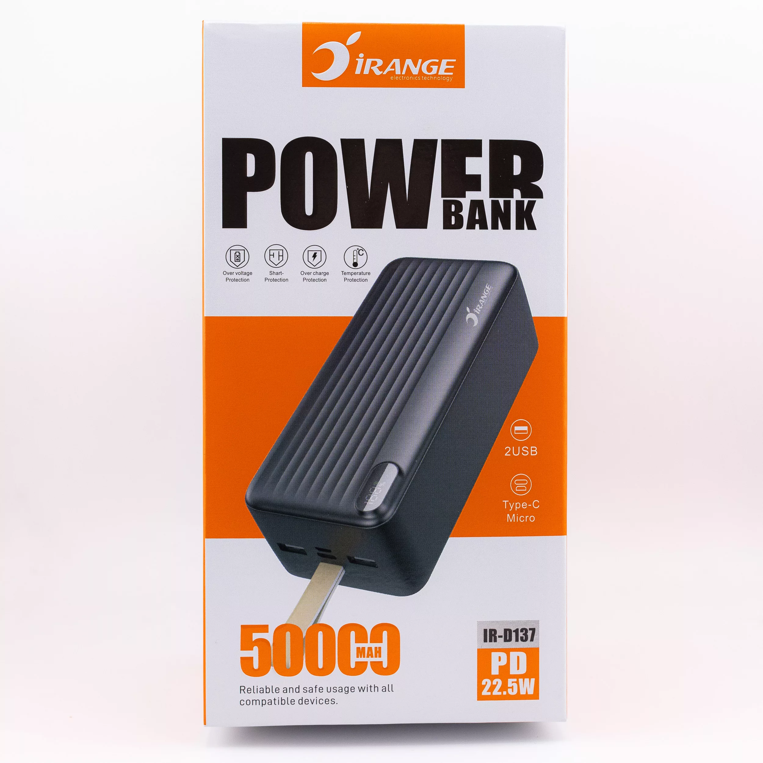 پاوربانک آیرنج مدل IR - D 137 ظرفیت 50000 میلی آمپرساعت