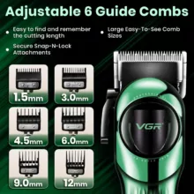 ماشین اصلاح موی سر و صورت وی جی ار مدل v-166
