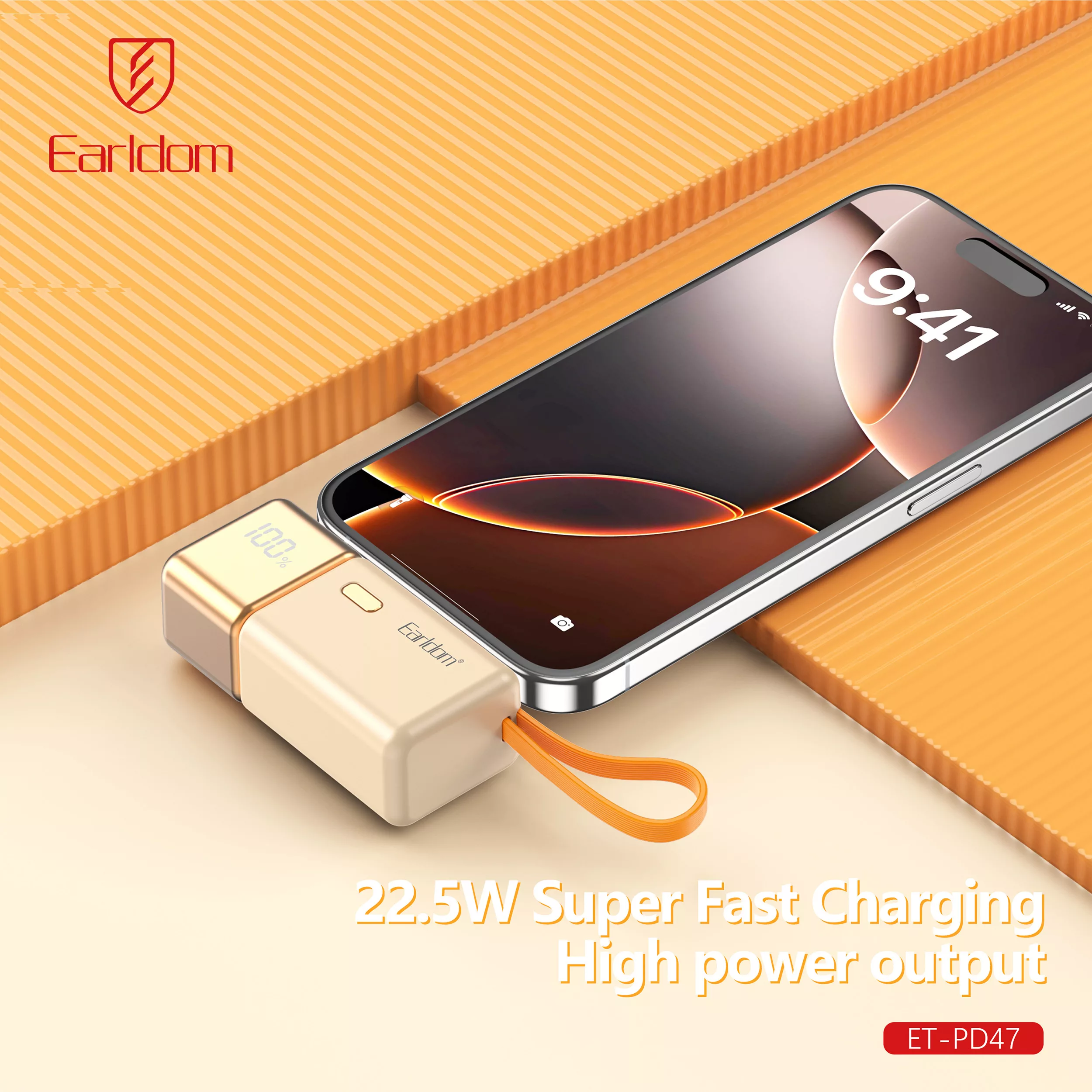 پاوربانک ارلدام مدل 2IN1 PD47 22.5W ظرفیت 5000 میلی آمپر ساعت