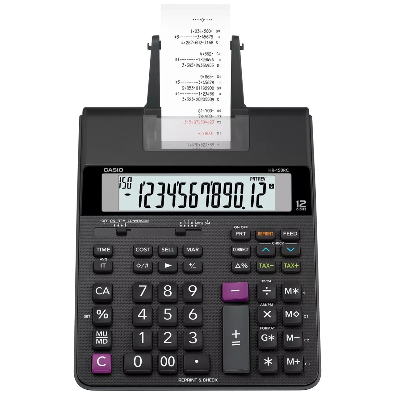ماشین حساب کاسیو مدل HR-150RC ماشین حساب کاسیو مدل HR-150RC