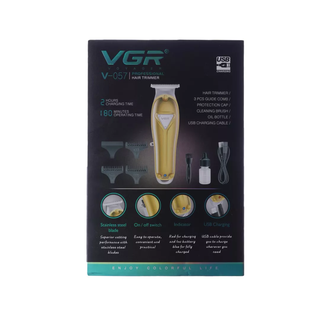 ماشین اصلاح موی سر و صورت وی جی ار مدل V-057