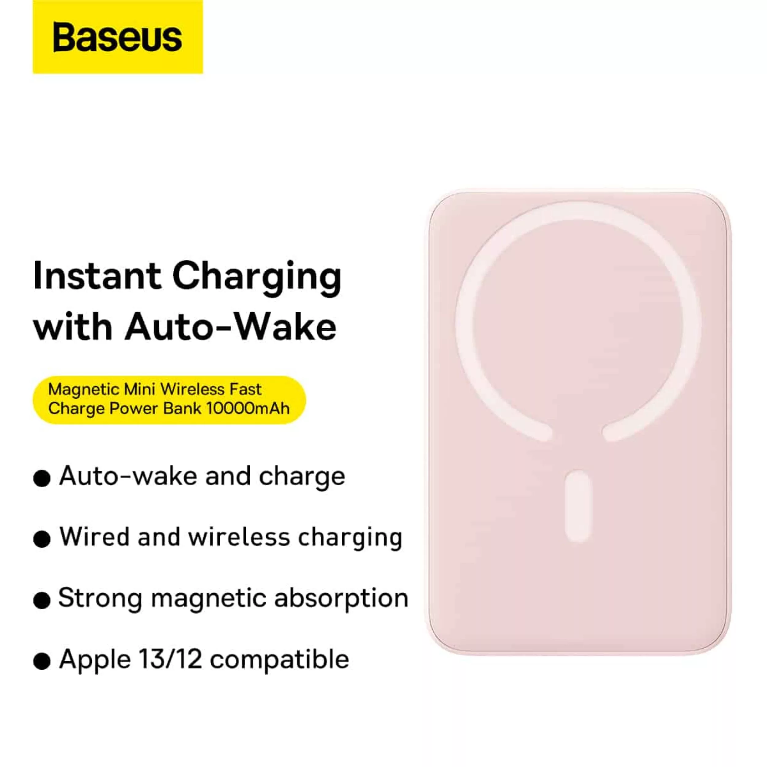 پاوربانک باسئوس مدل Magnetic Mini ظرفیت 10000 میلی آمپر ساعت