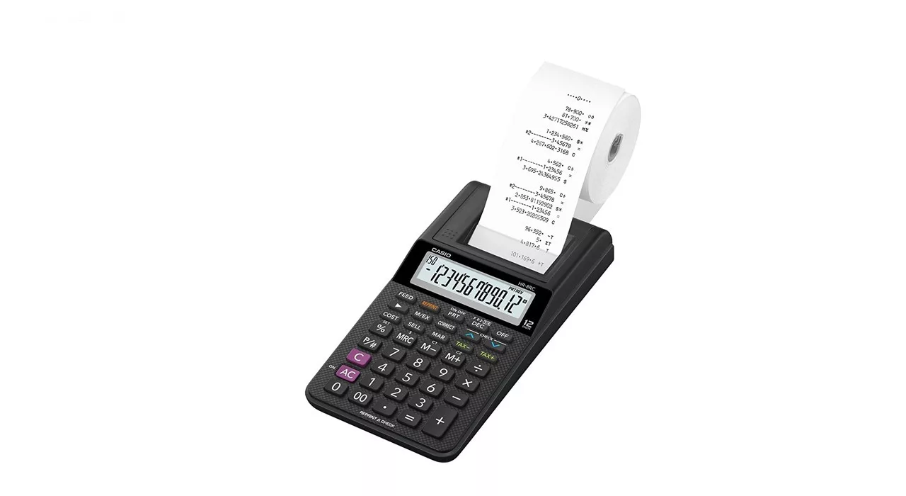 ماشین حساب کاسیو مدل HR-8RC-BK