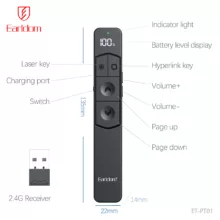 پرزنتر بیسیم ارلدام مدل FLIP-PEN PT01