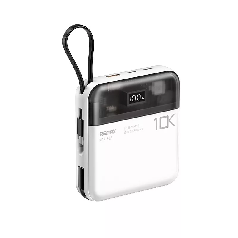 پاوربانک ریمکس مدل RPP-602 ظرفیت 10000 میلی آمپر ساعت