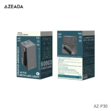 پاوربانک آزدا مدل AZ P30 ظرفیت 60000 میلی آمپر ساعت