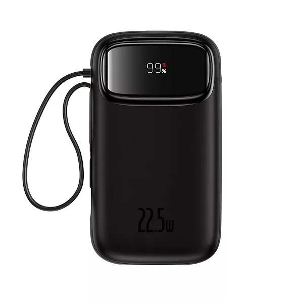 پاوربانک بیسوس مدل 22.5W QPow2 Dual Cable ظرفیت 10000 میلی آمپر ساعت