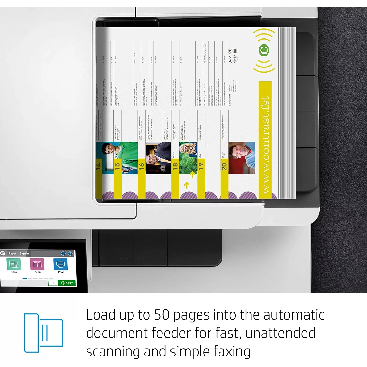 پرینتر چند کاره لیزری اچپی مدل Color LaserJet Enterprise MFP M480f
