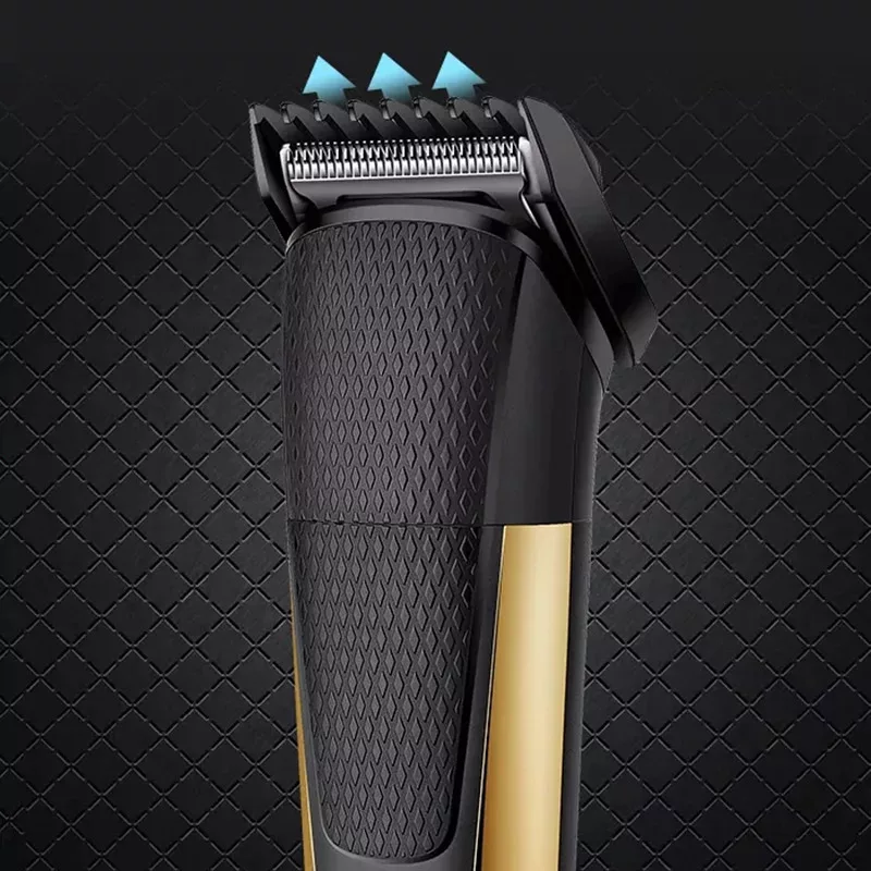 ماشین اصلاح موی سر و صورت کیمی مدل KM-6552، اصلاح به صورت خط زن، نمایش وضعیت باتری، منبع انرژی با باتری، تکنولوژی اصلاح به صورت برش مستقیم، اندازه اصلاح 0.5 تا 12 میلیمتر، مدت زمان شارژ 120 دقیقه و مدت زمان استفاده پس از شارژ 90 دقیقه، به همراه برس