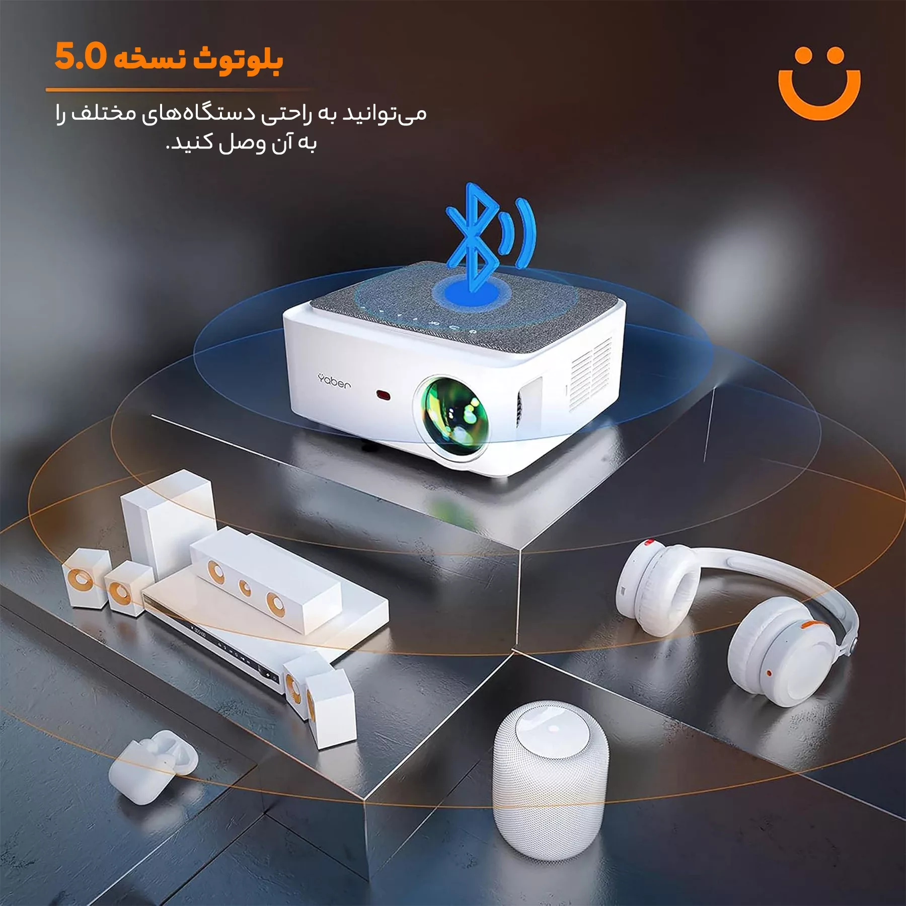 ویدئو پروژکتور یابر مدل V6