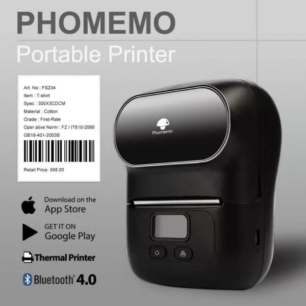 پرینتر لیبل زن حرارتی مدل phomemo