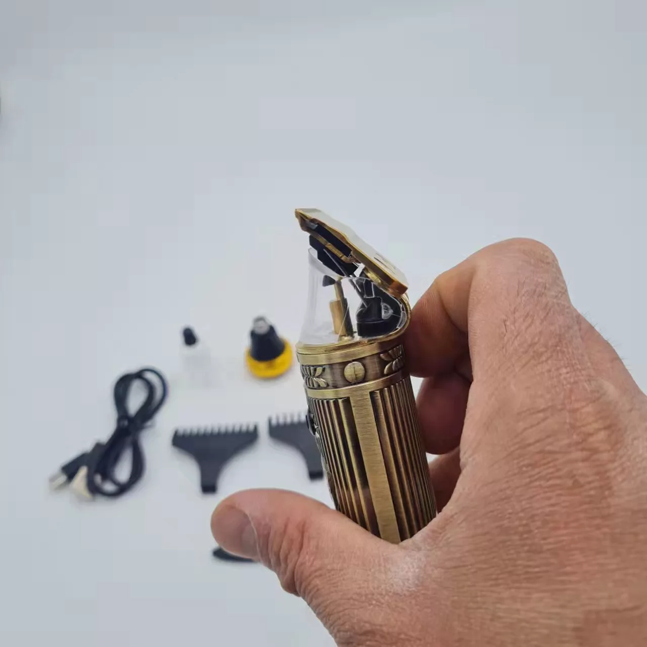 ماشین اصلاح موی بدن و صورت گرومینگ مدل YM-T50 به همراه ماشین اصلاح سر مدل 01