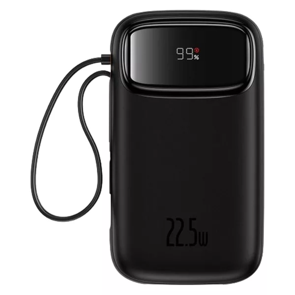 پاوربانک بیسوس مدل 22.5W QPow2 Dual Cable ظرفیت 10000 میلی آمپر ساعت