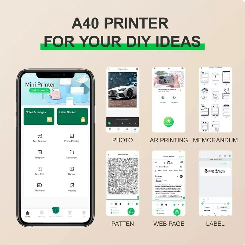 پرینتر لیبل زن پری پیج مدل Mini A4