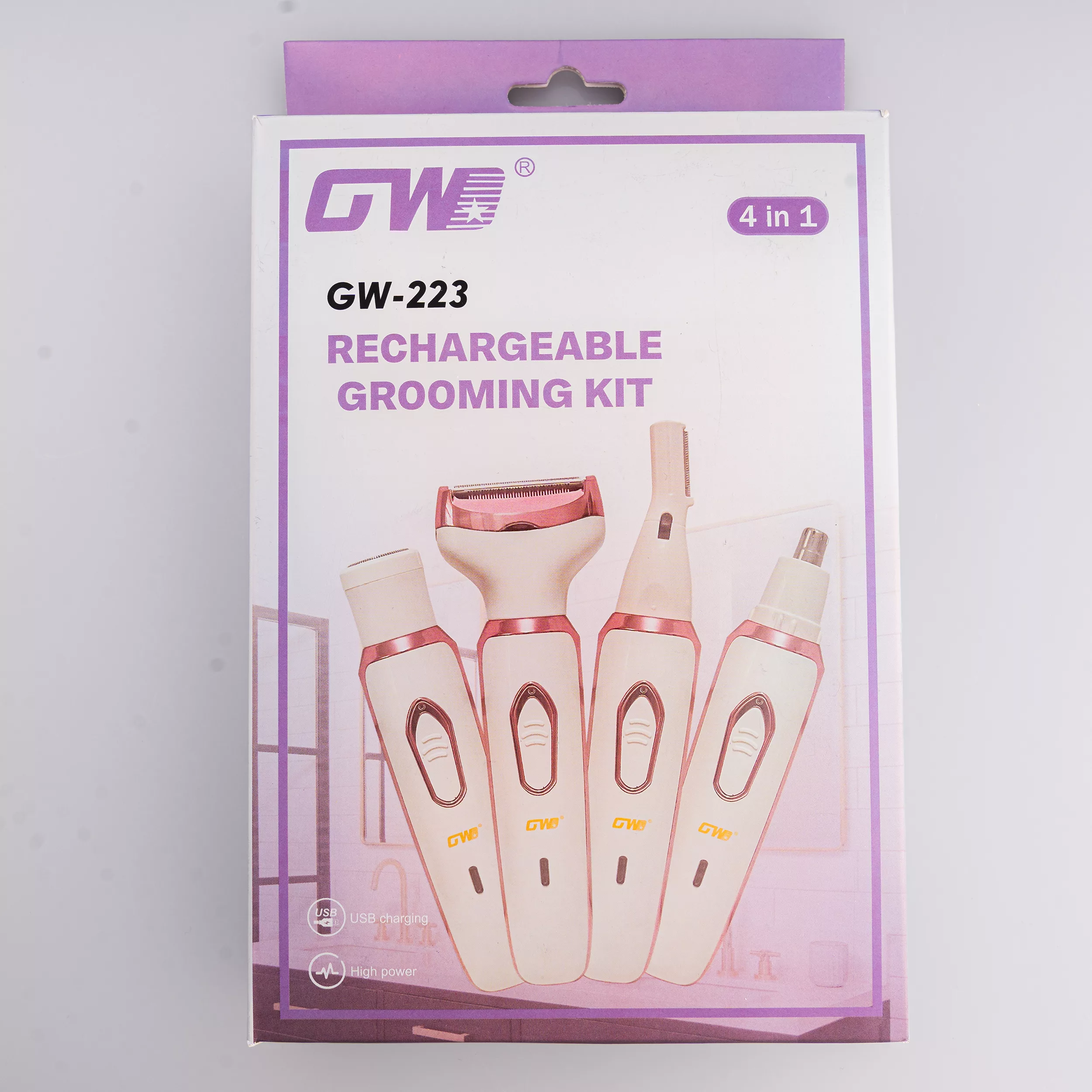ست اصلاح موی بدن بانوان جی دبلیو مدل gw-223