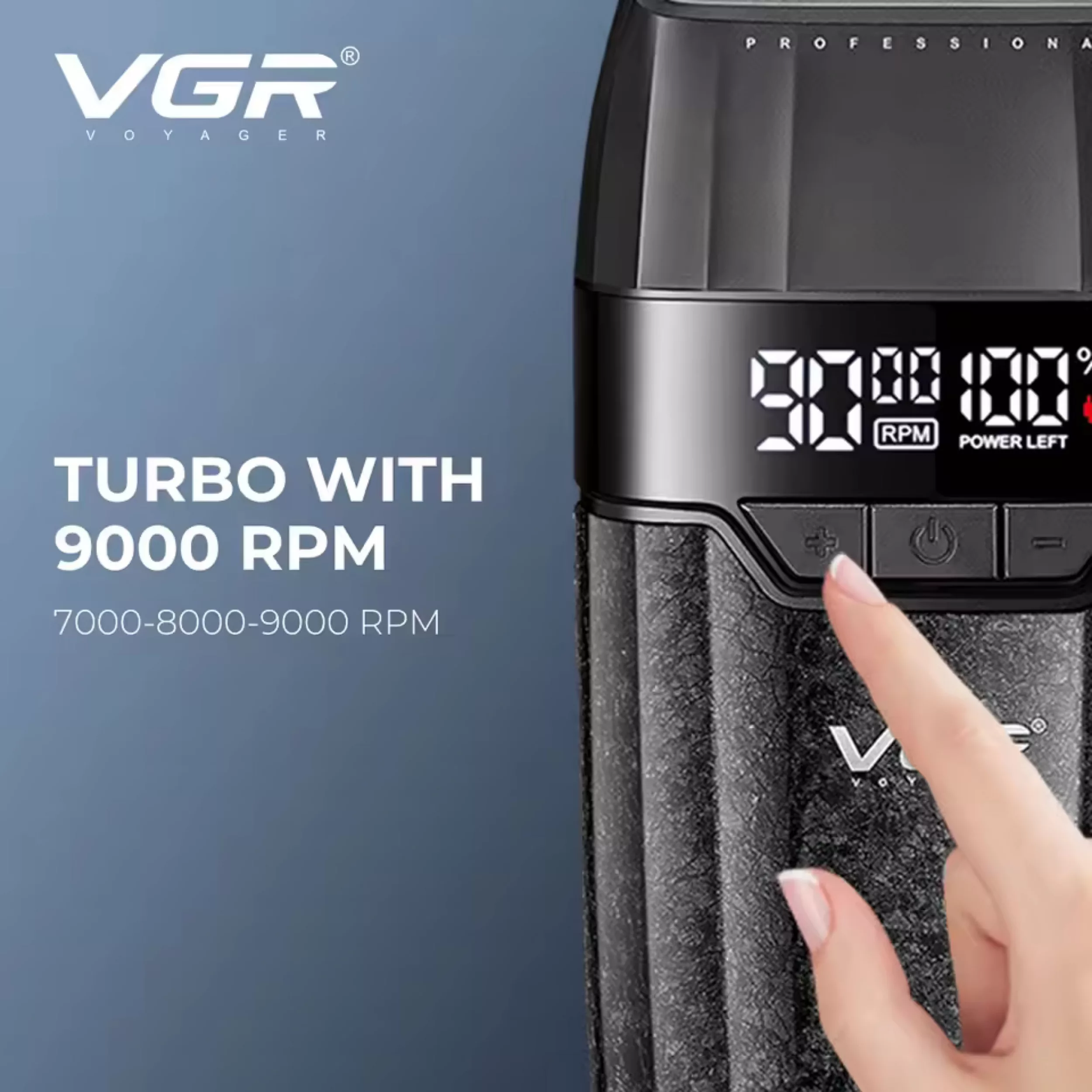 ماشین اصلاح موی سر و صورت شارژی وی جی ار مدل V-640 s3 مجموعه 3 عددی