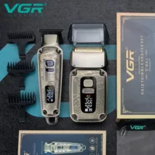 ماشین اصلاح موی سر و صورت وی جی ار مدل V-641 مجموعه 2 عددی