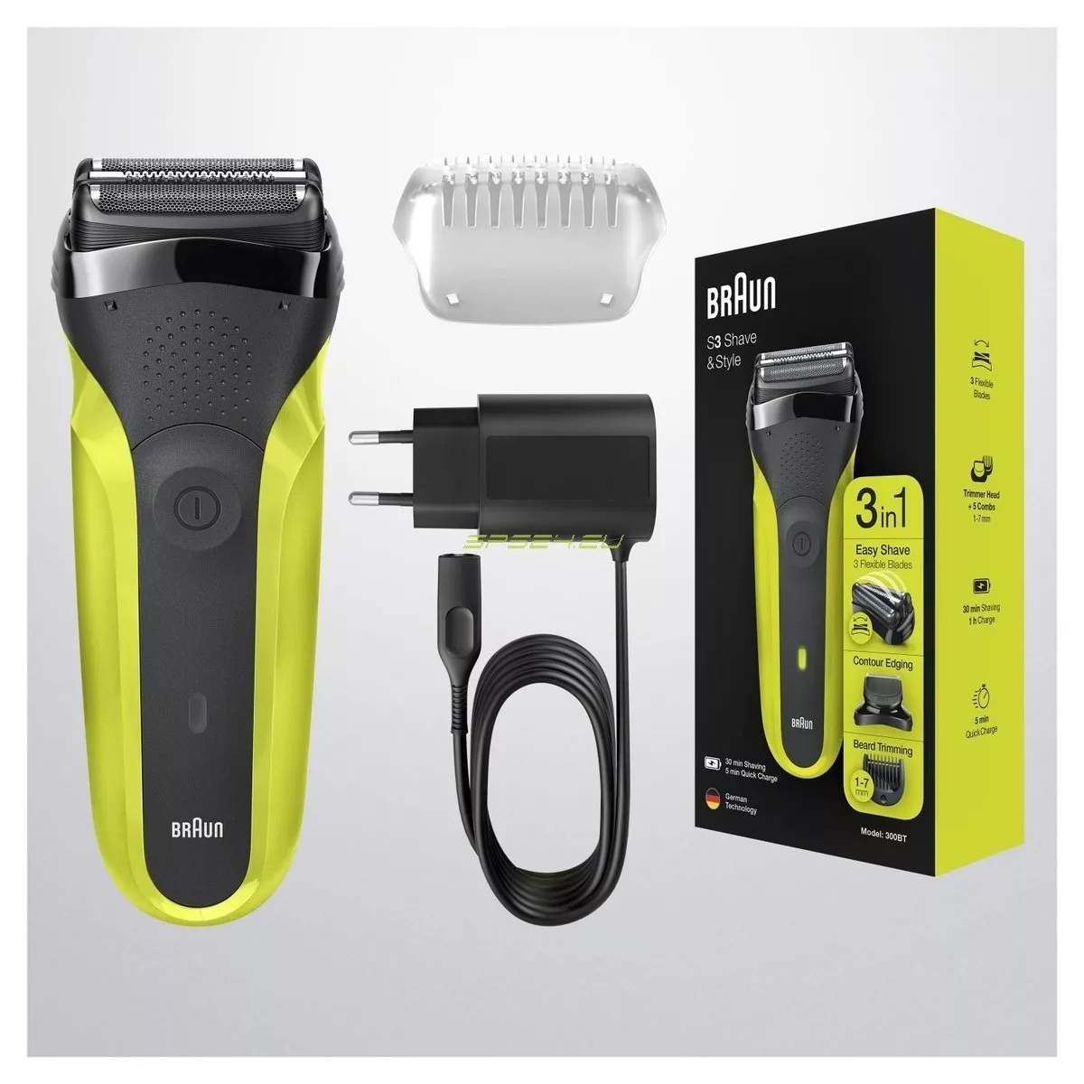 ماشین اصلاح موی صورت براون شارژی مدل S3 300BT