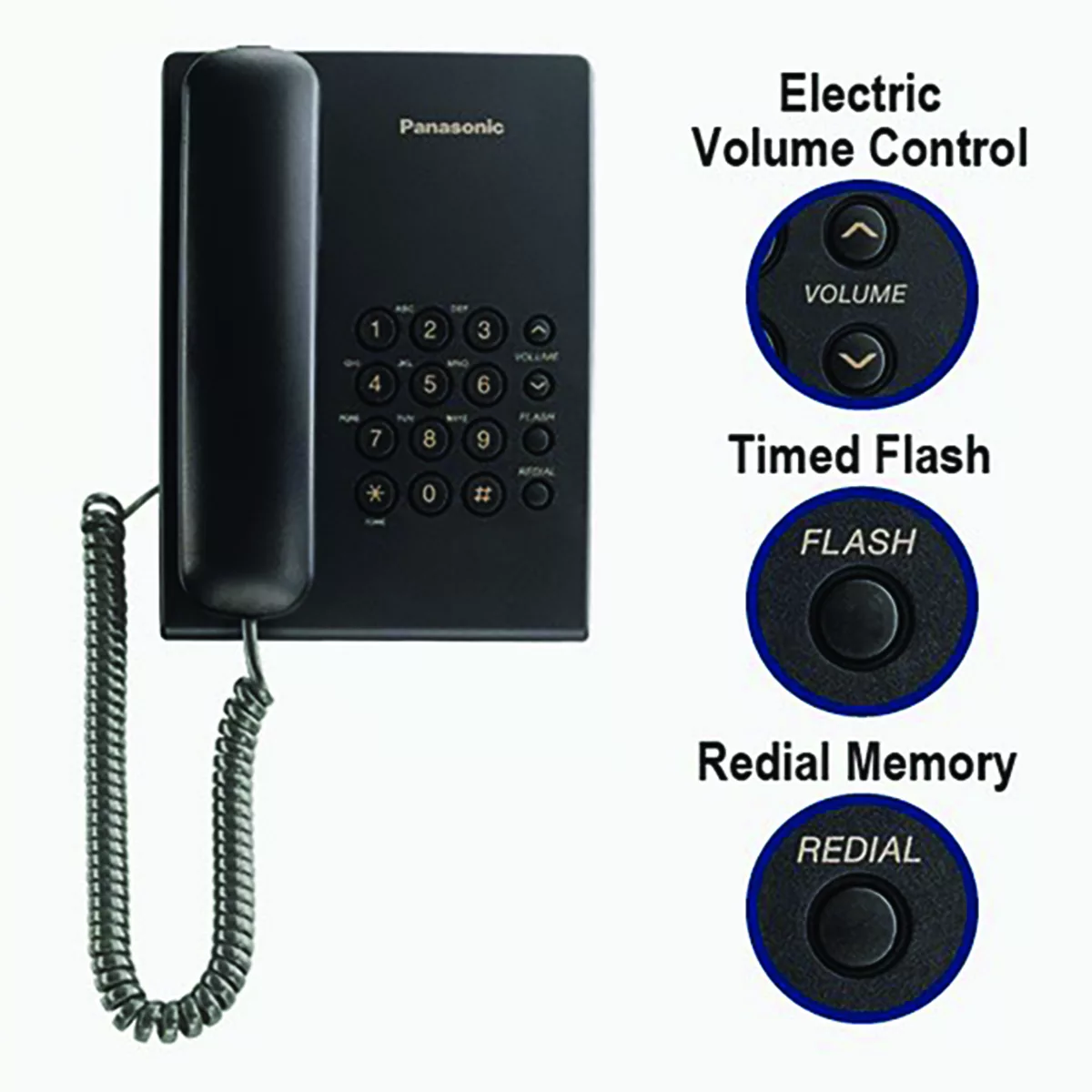تلفن پاناسونیک کد KX-TS500FXB