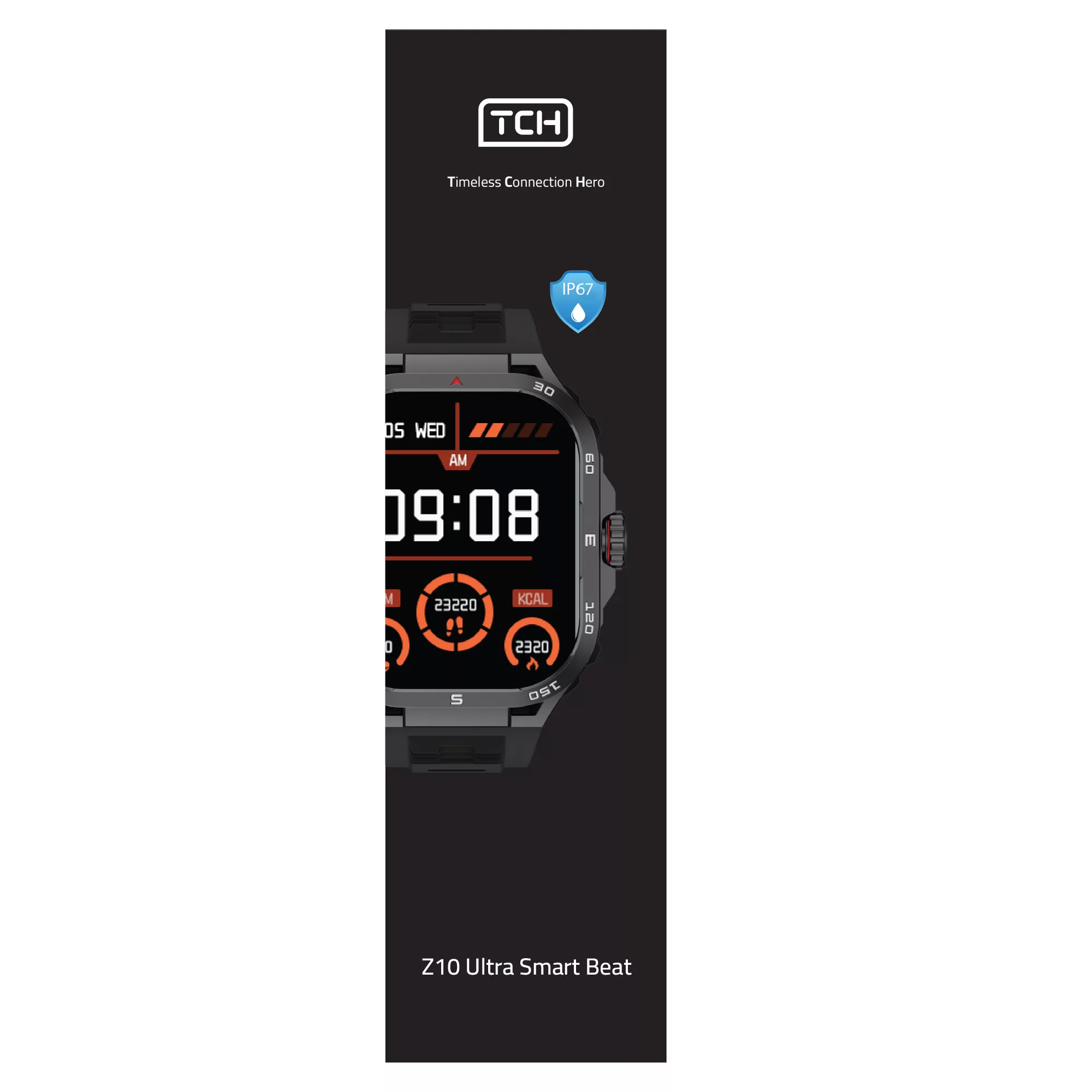 ساعت هوشمند تی سی اچ مدل Z10 Ultra، مناسب برای ورزش، روزمره، دارای قابلیتهای صفحه نمایش رنگی و لمسی، کنترل موسیقی، قابلیت مکالمه از طریق بلوتوث، بند سیلیکونی