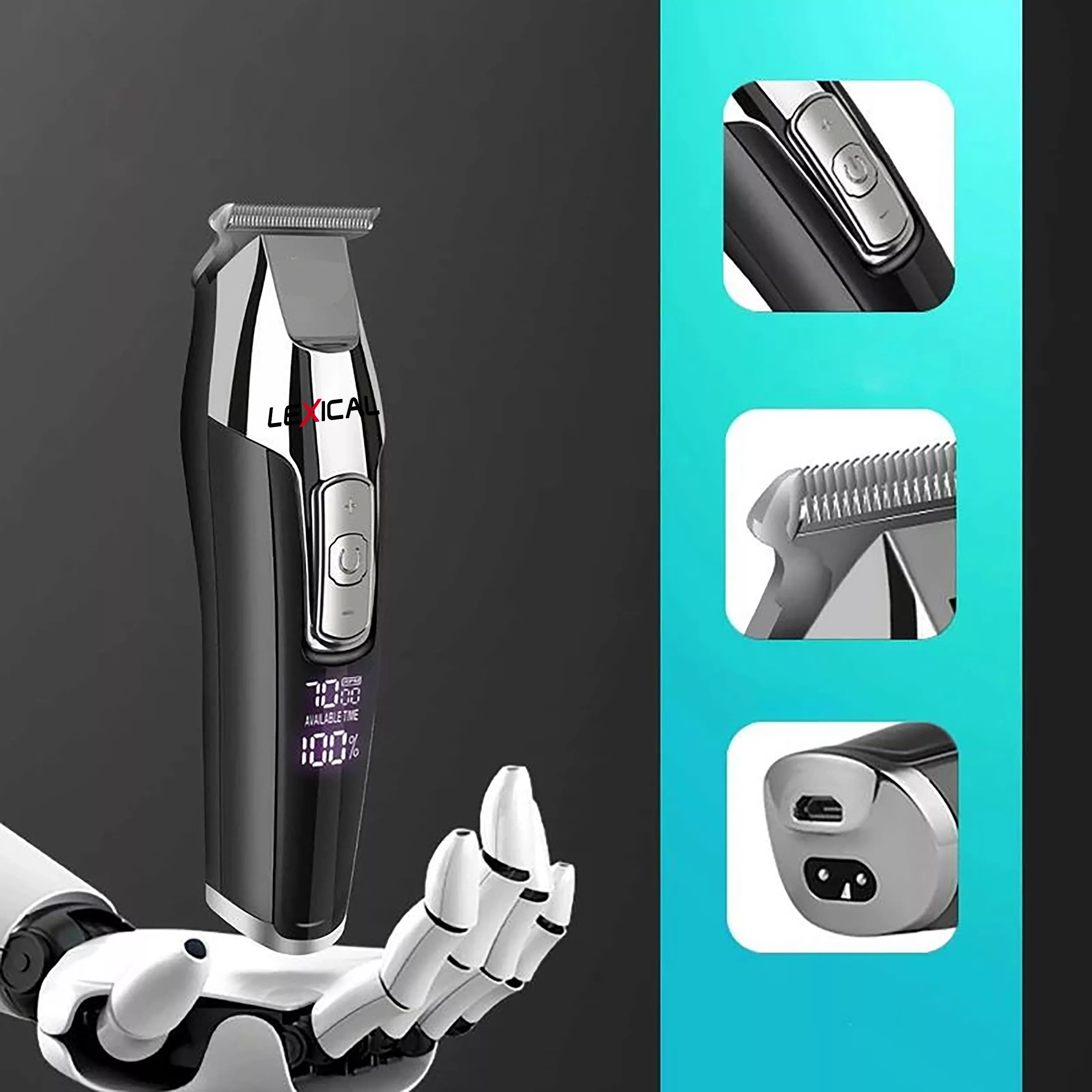 ماشین اصلاح موی سر و صورت شارژی لکسیکال مدل LH-7030