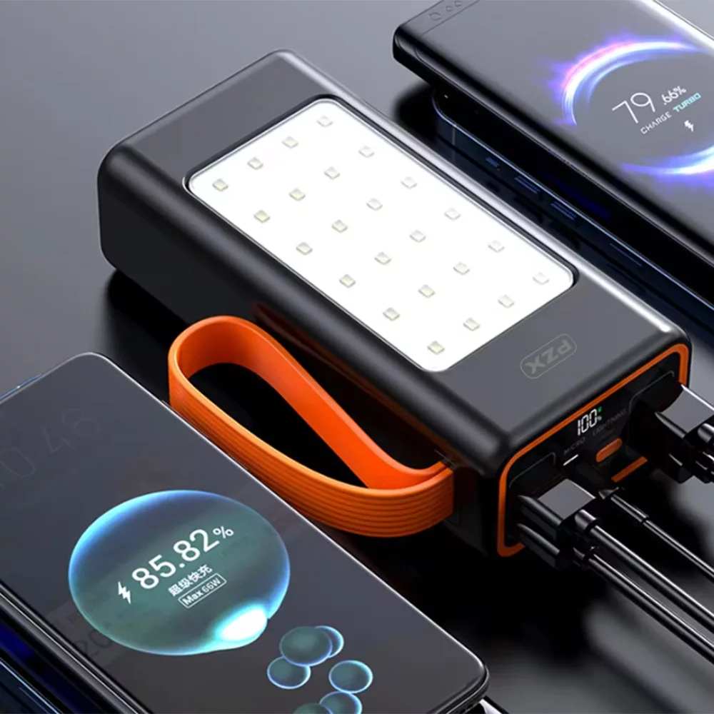 پاوربانک پی زد ایکس مدل V88 Fast Charge 22.5W ظرفیت 30000 میلی آمپر ساعت