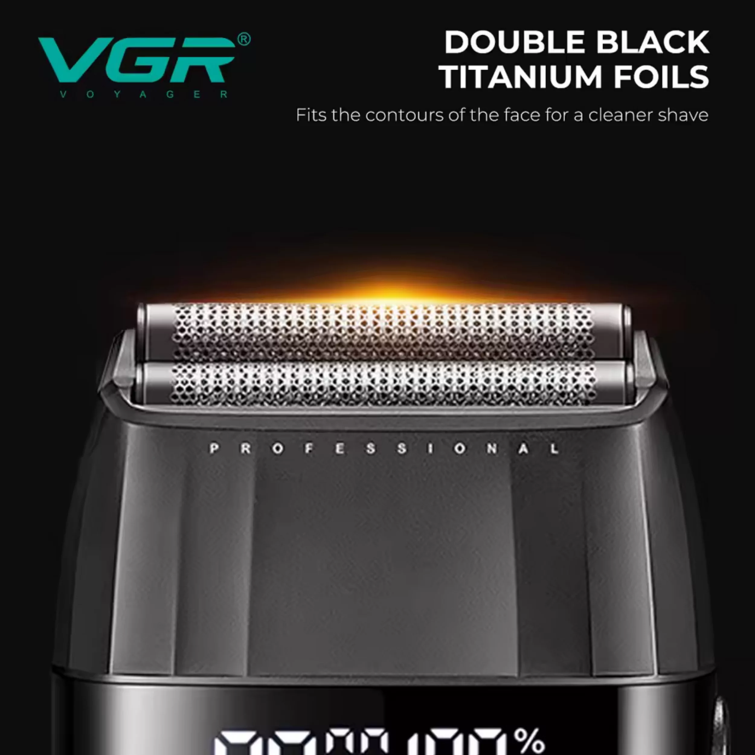 ماشین اصلاح موی سر و صورت شارژی وی جی ار مدل V-640 s3 مجموعه 3 عددی