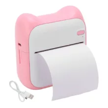 پرینتر لیبل زن ناب سل مدل پرتابل شارژیکد  PN-NAAB001 به همراه سه عدد رول کاغذی