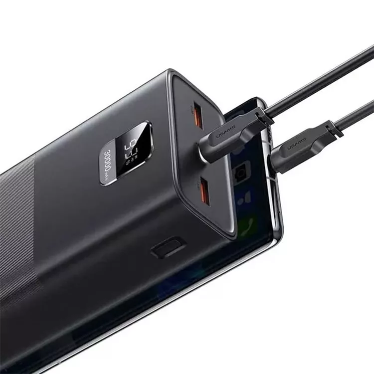 پاوربانک یوسمز مدل CD185 ظرفیت 30000 میلی آمپر ساعت به همراه کابل USB-C