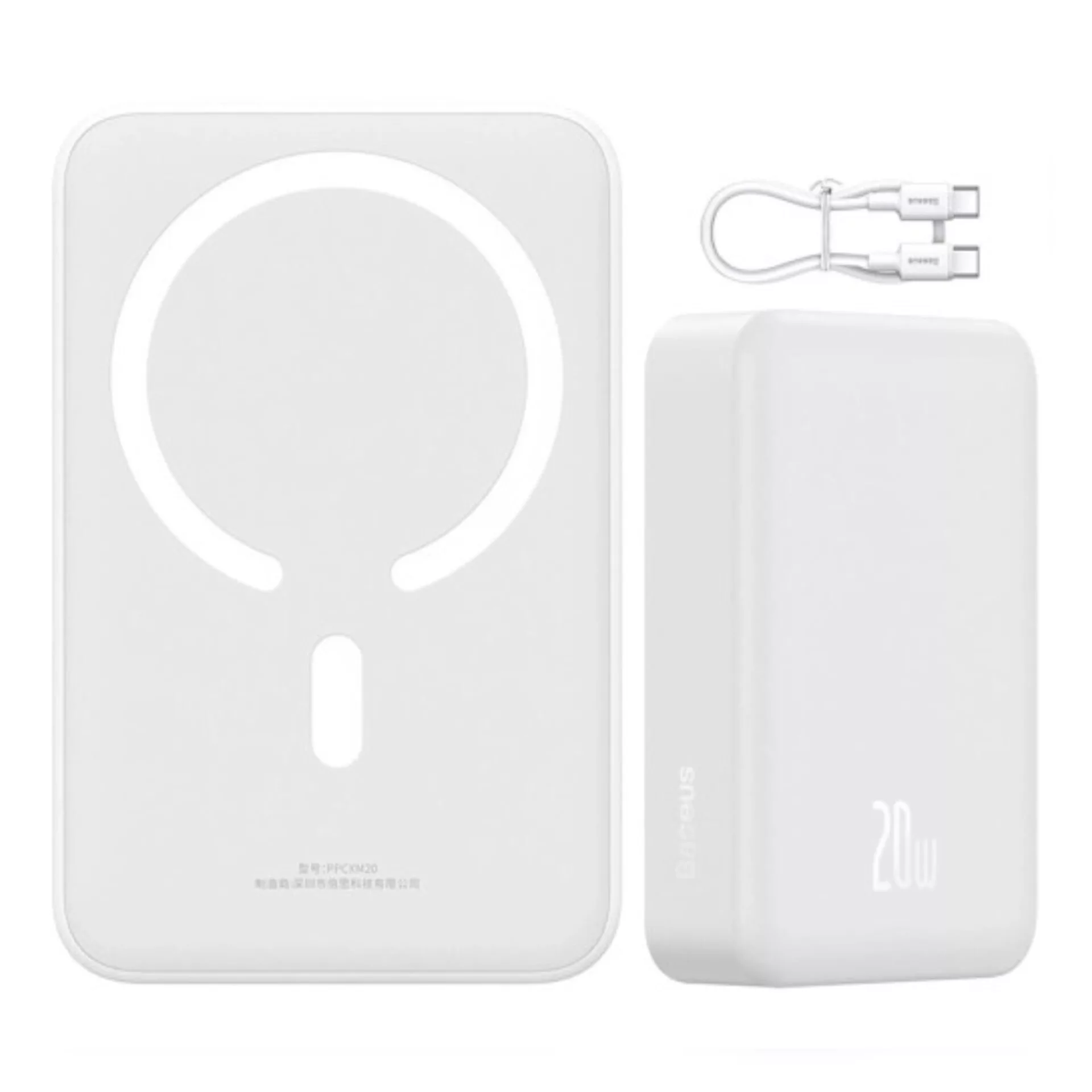 پاوربانک بیسوس مدل MAGNETIC MINI 20W ظرفیت 20000 میلی آمپر ساعت