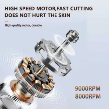 ماشین اصلاح موی سر و صورت شارژی کیمی مدل KM-8552 & KM-8553 مجموعه 2 عددی