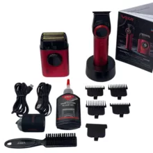 ماشین اصلاح موی سر و صورت شارژی وی جی ار مدل v-377 & v-977 مجموعه 2 عددی