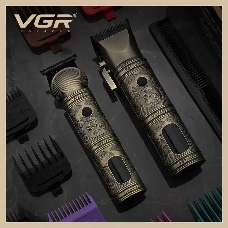 ماشین اصلاح موی سر و صورت وی جی ار مدل V-670 مجموعه 2 عددی