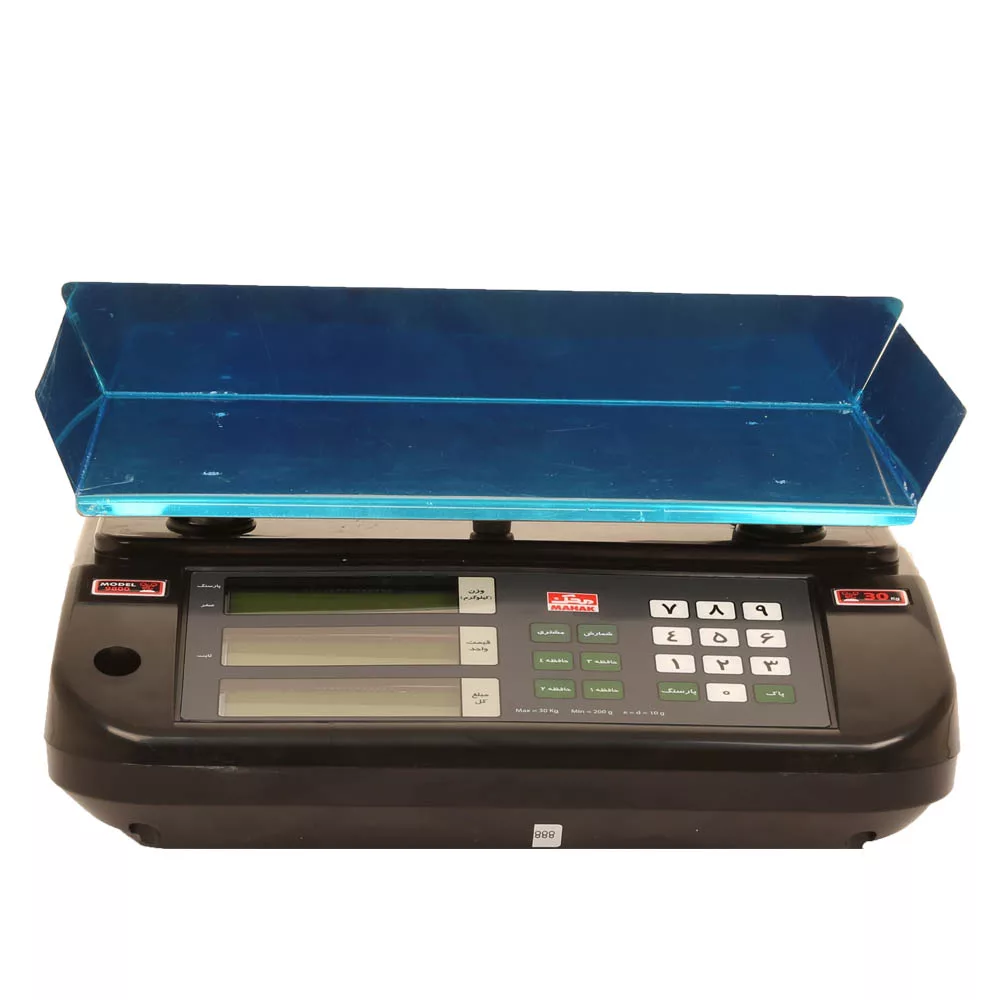 ترازو فروشگاهی محک مدل 9800-15kg-black ترازو فروشگاهی محک مدل 9800-15kg-black