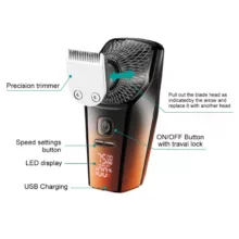 ست اصلاح موی سر و صورت شارژی وی جی ار مدل V-327