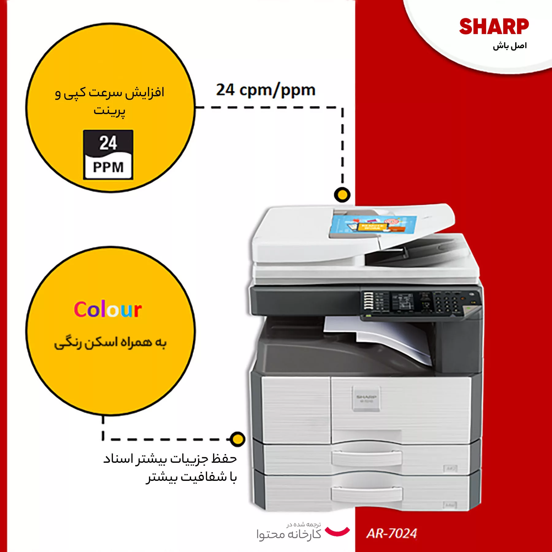 دستگاه کپی شارپ مدل AR- 7024
