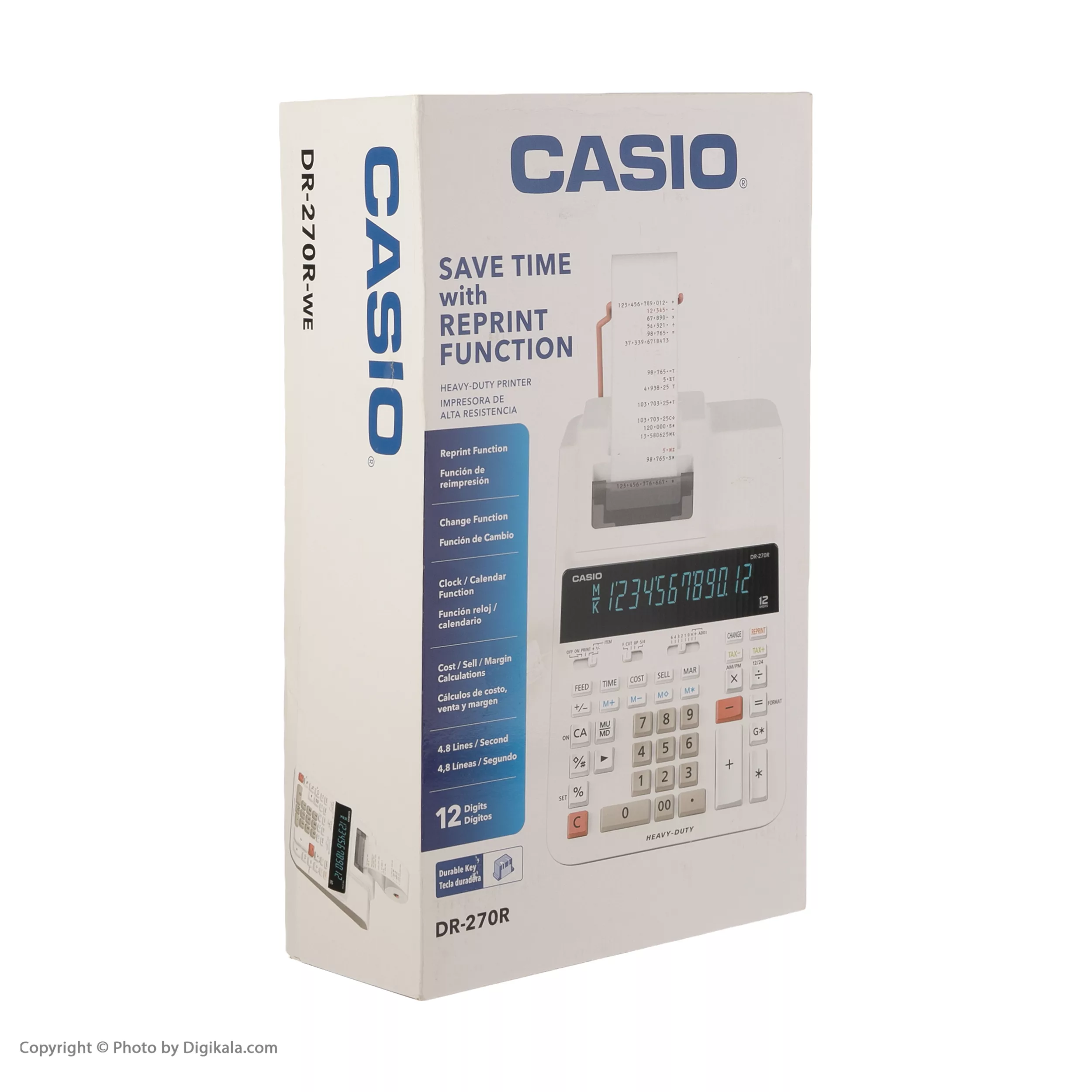 ماشین حساب کاسیو مدل DR-270R
