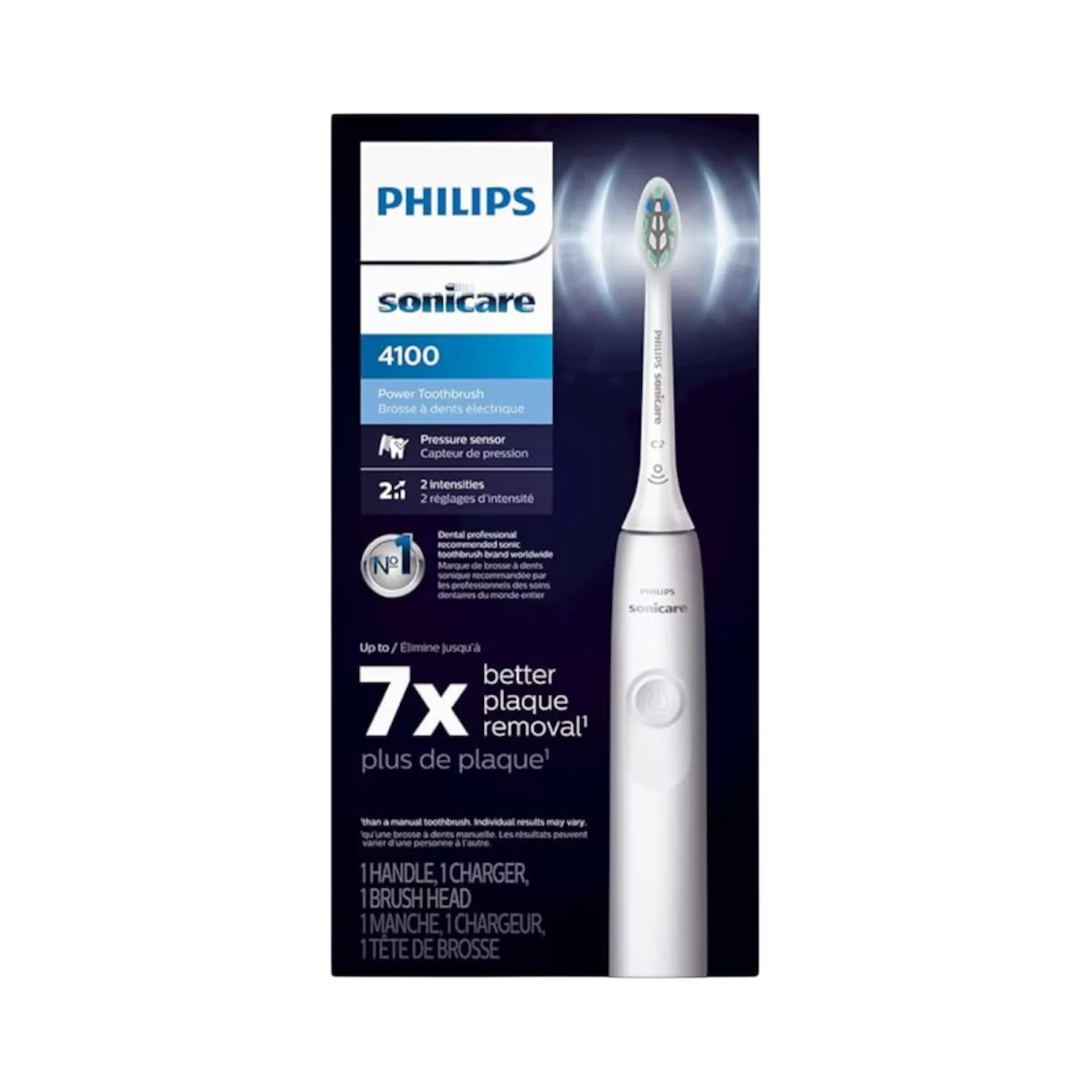 مسواک برقی فیلیپس مدل sonicare4100 7x به همراه 1 سری یدک