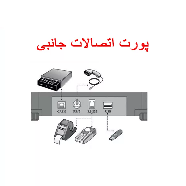 ترازو فروشگاهی پرینتردار رادین مدل 8800 PLUS 40KG