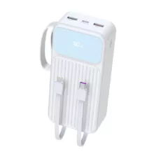 پاوربانک پی زد ایکس مدل V30 Fast Charge 22.5W Cabled ظرفیت 20000 میلی آمپر ساعت
