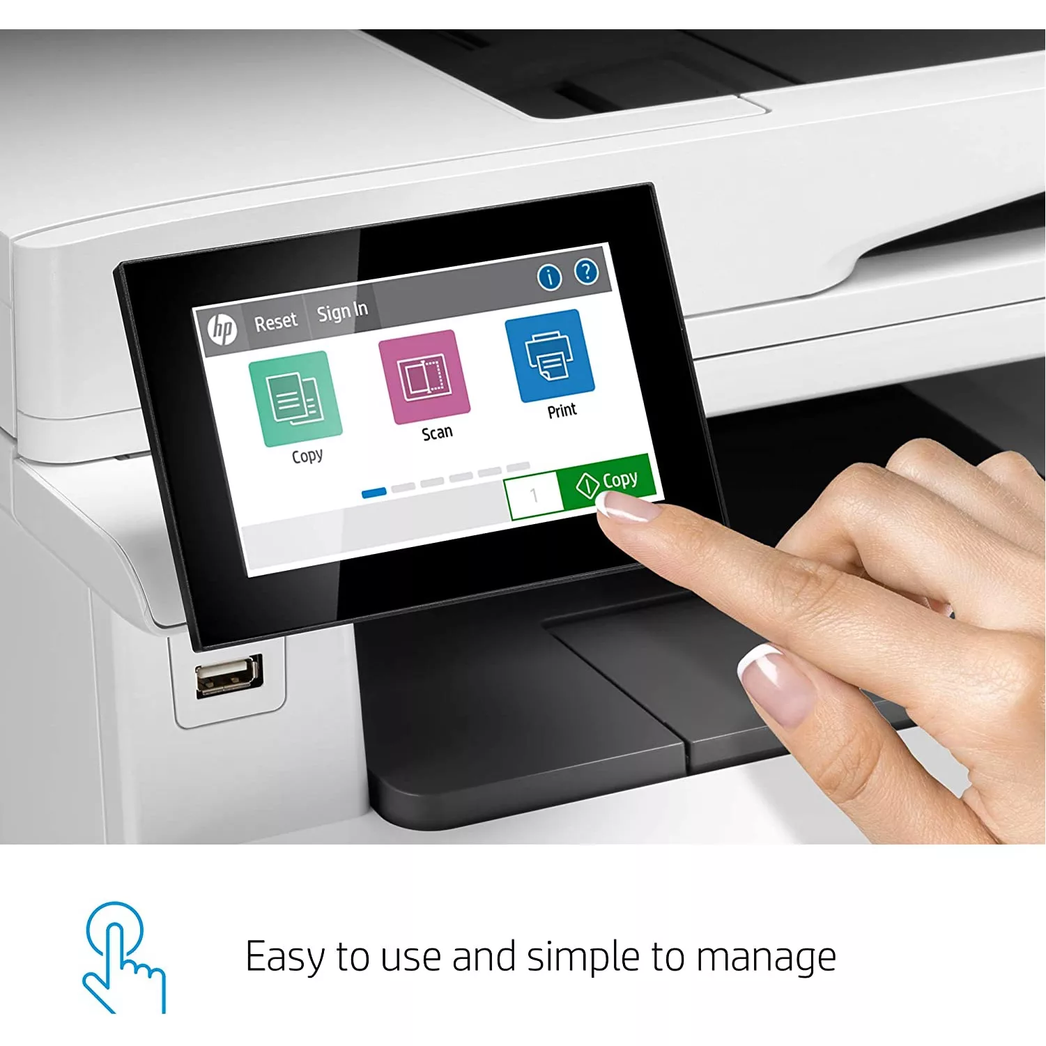 پرینتر چند کاره لیزری اچپی مدل Color LaserJet Enterprise MFP M480f
