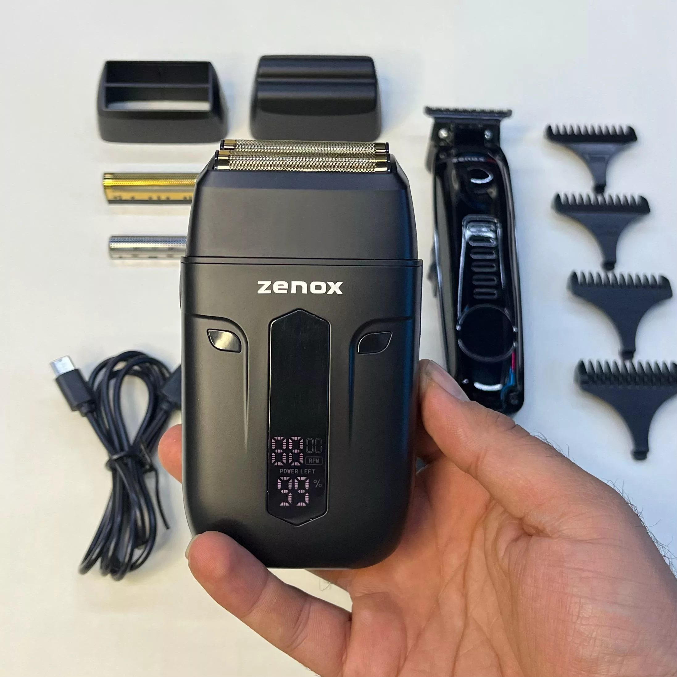 ماشین اصلاح موی صورت و بدن شارژی زیناکس مدل ZX-124 و ماشین اصلاح موی صورت شارژی مدل ZX-311