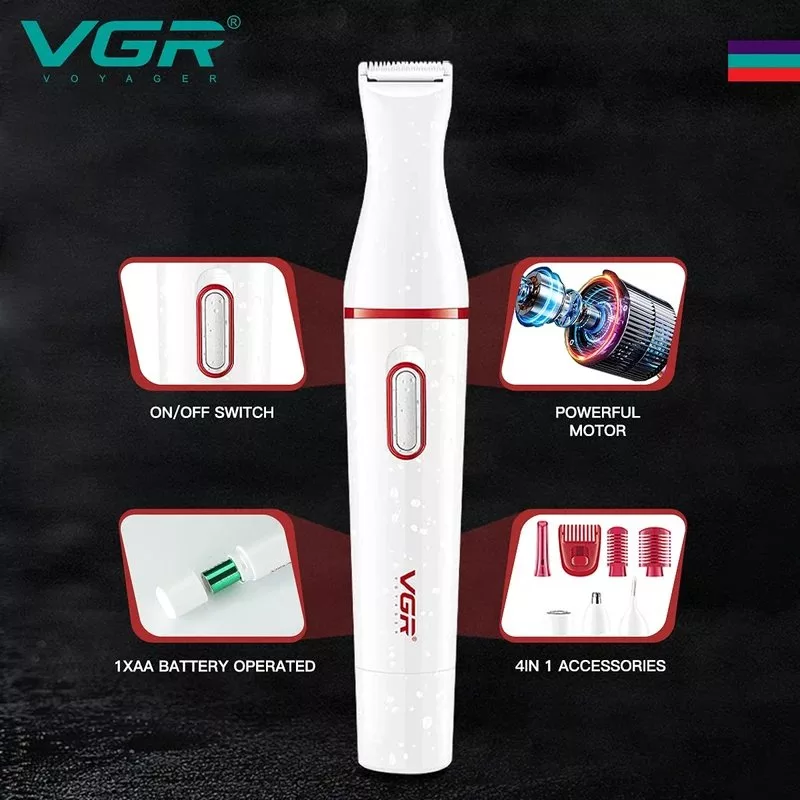 اپیلاتور وی جی ار مدل LADY TRIMMER SET