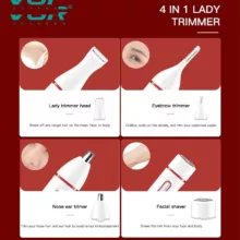 اپیلاتور وی جی ار مدل LADY TRIMMER SET