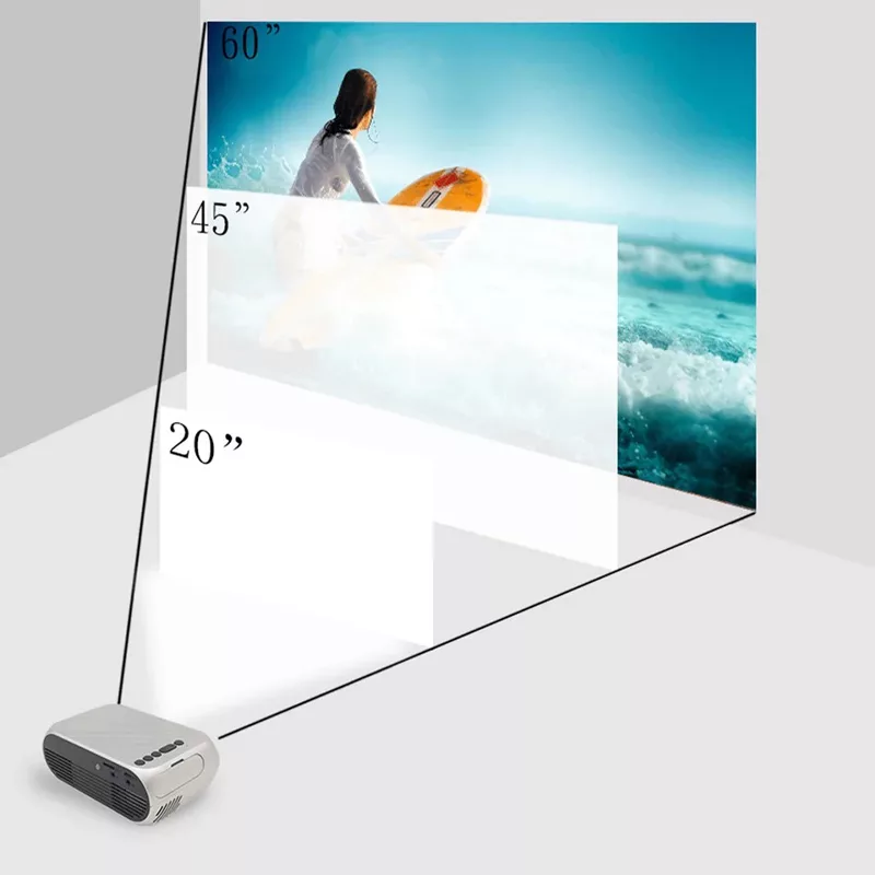 مینی ویدئو پروژکتور مدل  VP120 به همراه پرده نمایش