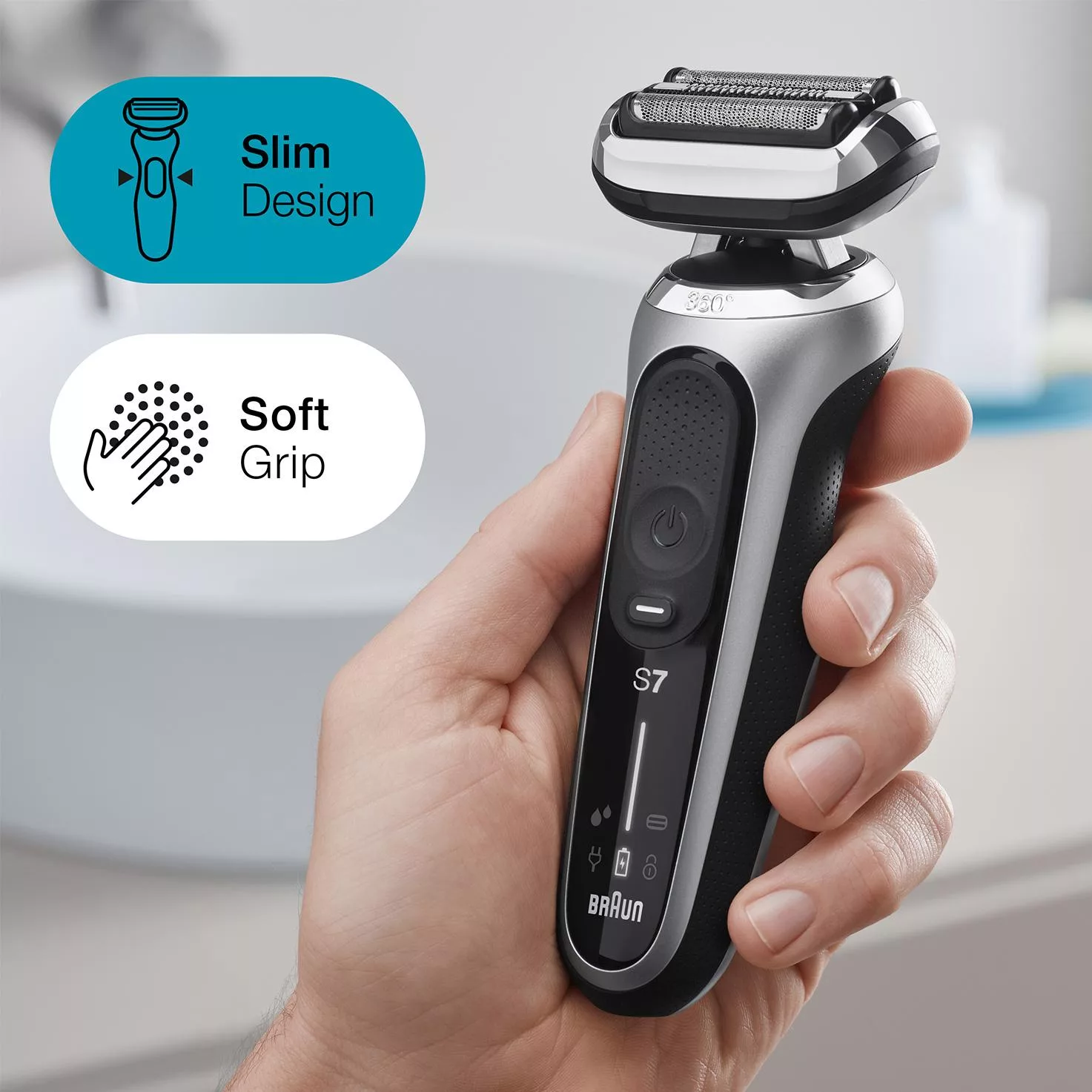 ماشین اصلاح موی صورت براون مدل 71s7200cc